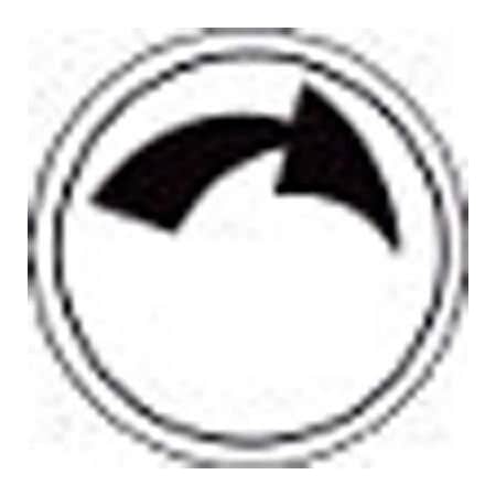 Springer Controls Co T.E.R., Rotate Clockwise Two Speed Button Insert, Use w/ MIKE & VICTOR Pendants PRTA027MPI